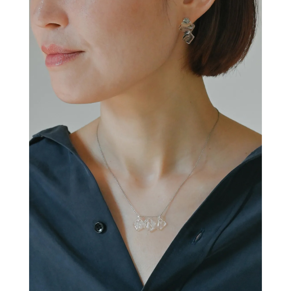 ネックレス ウスライ 母の日ラッピング対象 ハリオ hario ガラス アクセサリー ギフト ジュエリー レディース HAA-US-N-NF