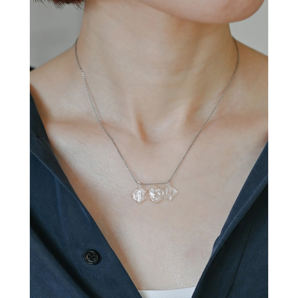 ネックレス ウスライ 母の日ラッピング対象 ハリオ hario ガラス アクセサリー ギフト ジュエリー レディース HAA-US-N-NF