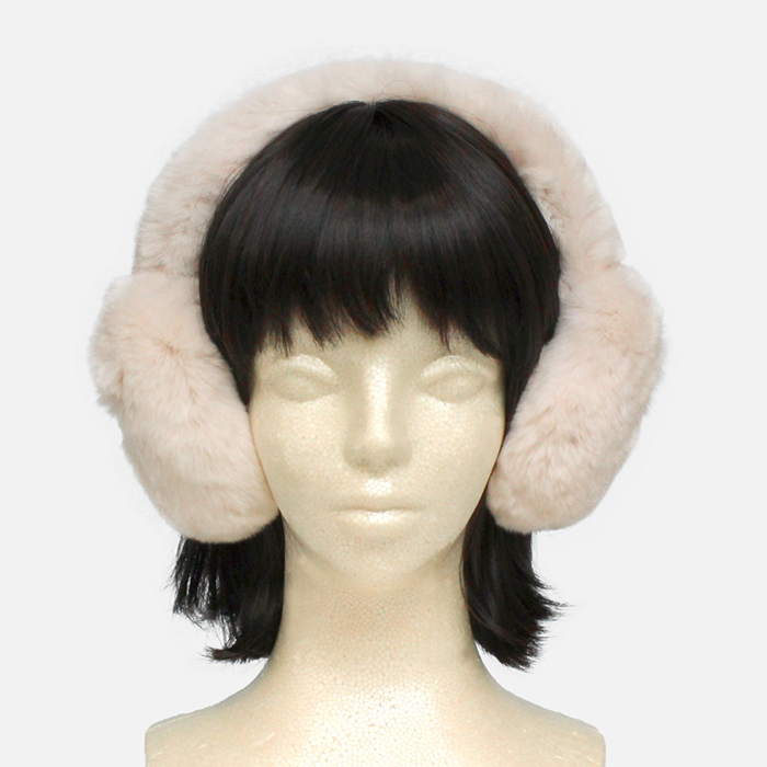 G.V.G.Vリアルファーイヤーマフラー/黒ブラック/耳あて 30％OFF】【会員割引適用無し】レッキス ラビット ファー イヤー