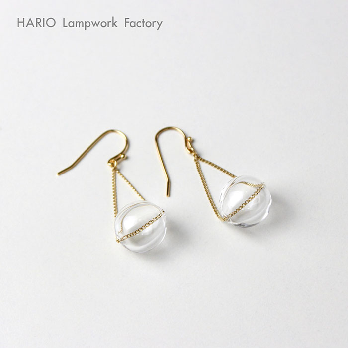 Yahoo! Yahoo!ショッピング(ヤフー ショッピング)母の日ラッピング対応 ハリオ ピアス バブル  hario ガラス アクセサリー ジュエリー ギフト レディース B-002P