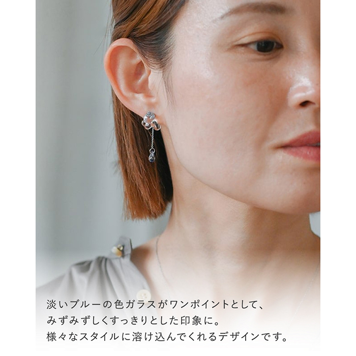 HARIO Lampwork Factory ピアス Hamorebi ハリオ hario ガラス