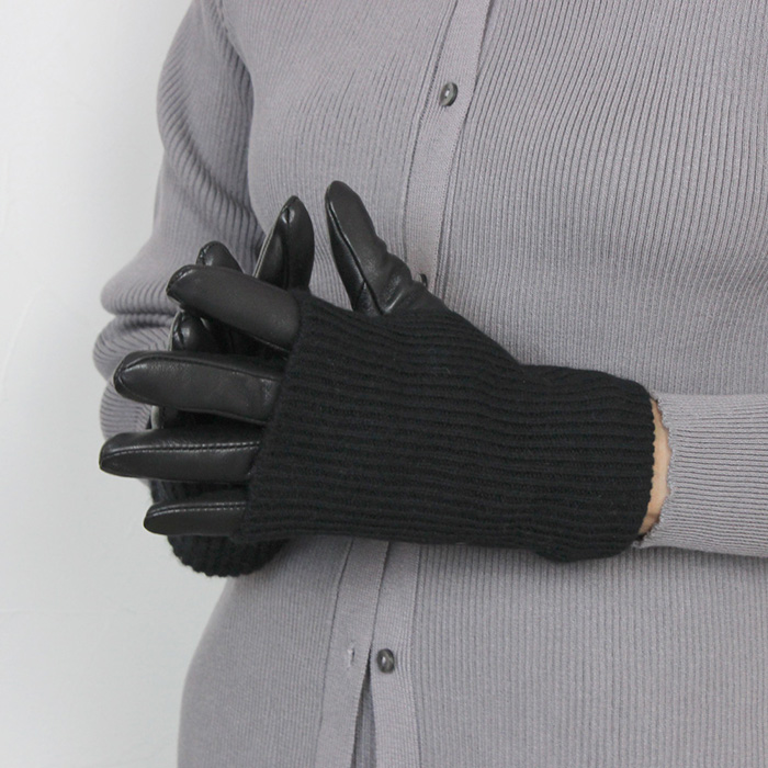 手袋 2way ミトン 羊革 カシミヤ レディース 本皮グローブ 暖かい 高級