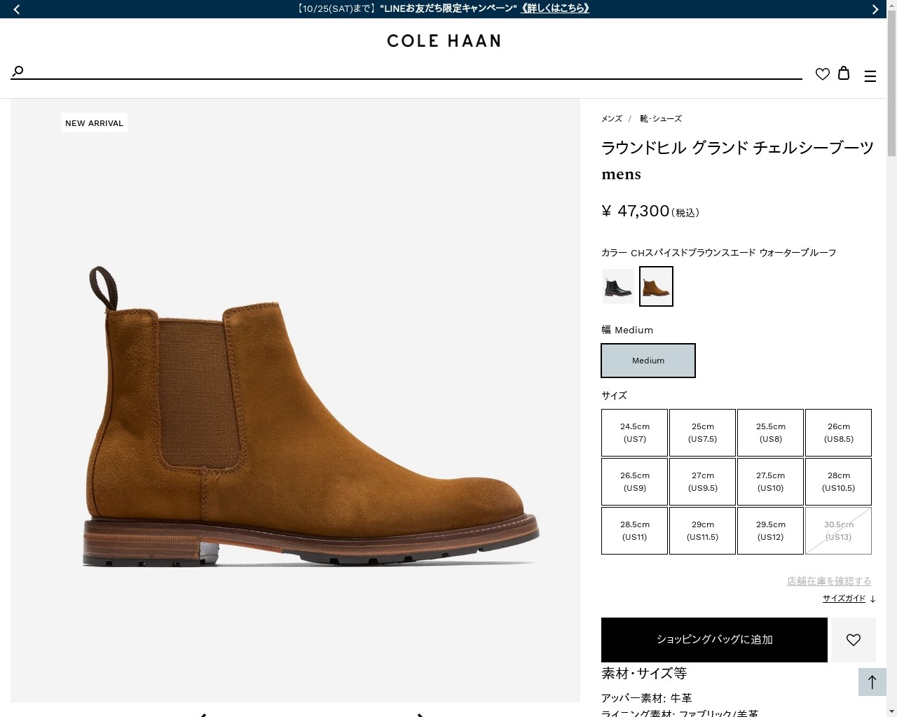 COLE HAAN（コールハーン） メンズ シューズ ブーツ & チャッカ