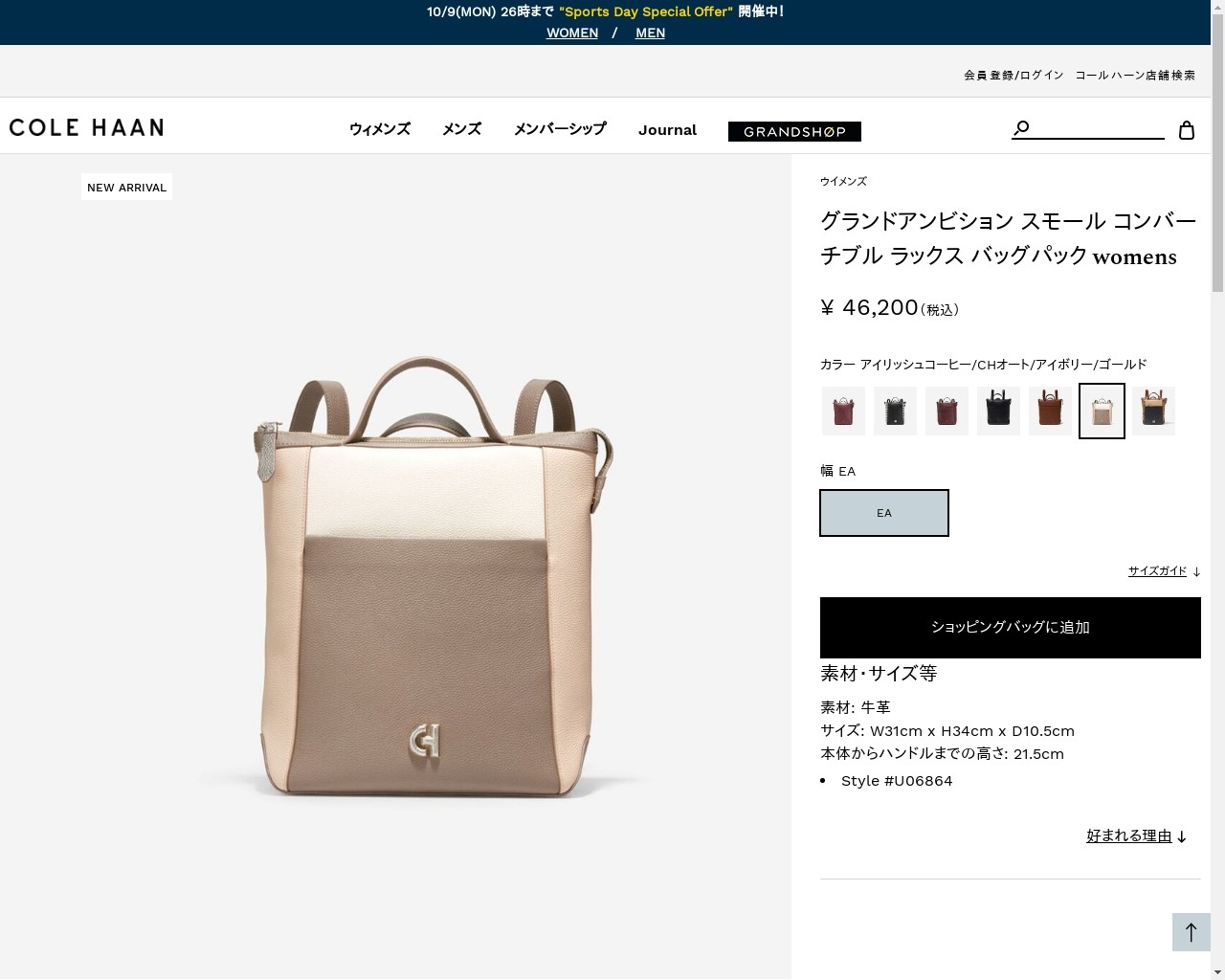 COLE HAAN（コールハーン） グランドアンビション スモール 