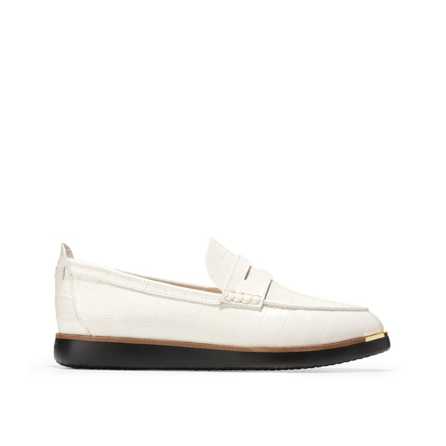 コールハーン Colehaan グランド アンビション トリー ペニー ローファー womens W22774 アイボリー クロック プリント レザー  :w22774:Cole Haan Japan Online Store - 通販 - Yahoo!ショッピング