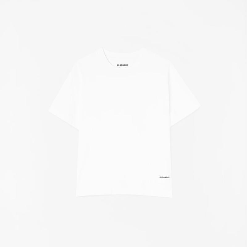 JIL SANDER ロゴラベル Tシャツ 1枚 単品 J40GC0001 J45048 001 1...