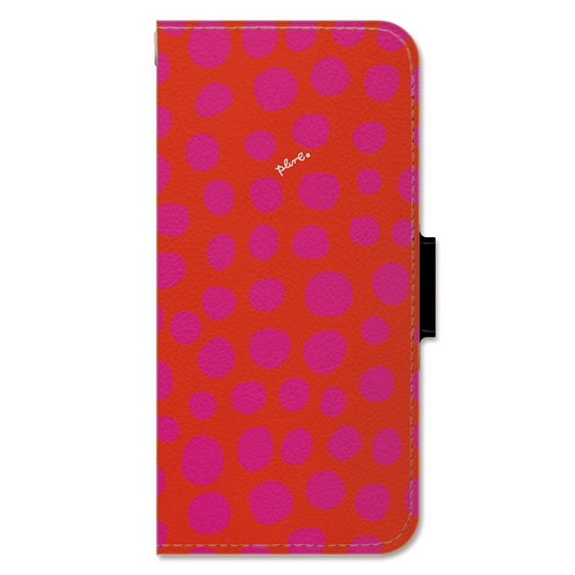 スマホケース iPhone SE(第2世代)/8/7 plune 手帳型 ケース カード収納 北欧 ドット柄｜collaborn-plus｜02