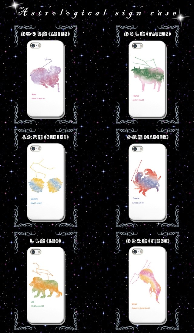 カップルやプレゼントに星座ケース