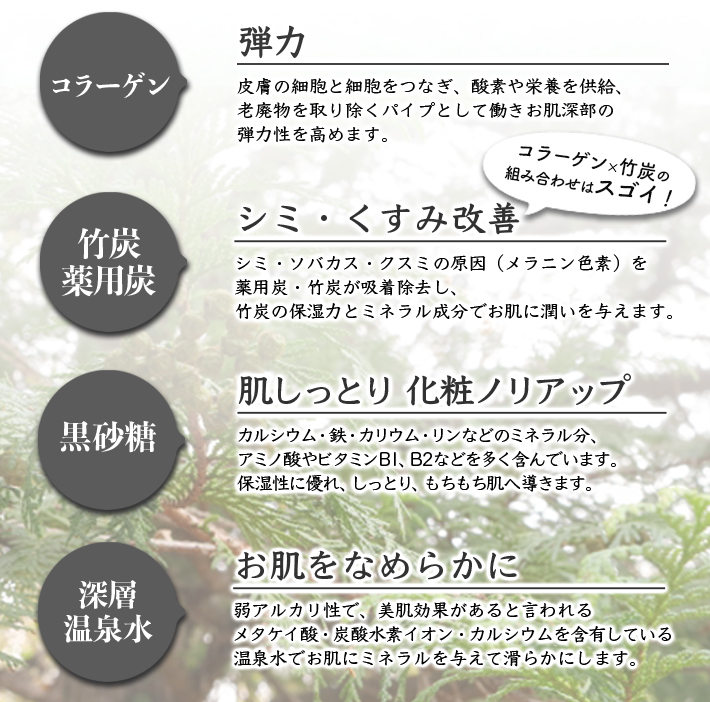 洗顔 竹炭 炭石けん