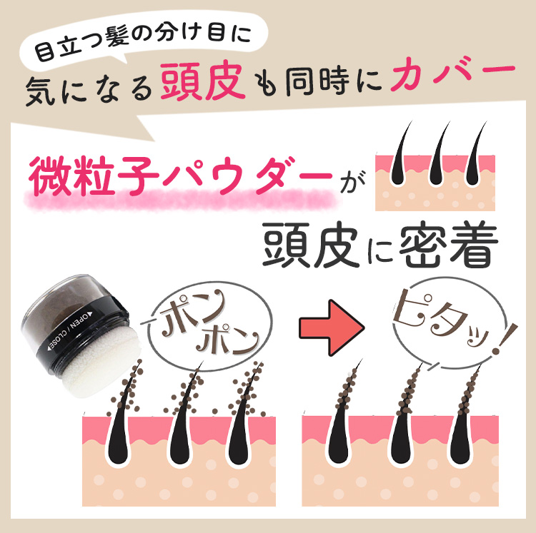 頭皮・髪用ポンポンパウダー