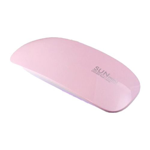 UVライト 軽量ミニLEDライト ジェルネイル用ライト 6W 携帯用 出張ネイルに最適 UVライト ピンクホワイト白 折りたたみ式｜colorful-nail｜02