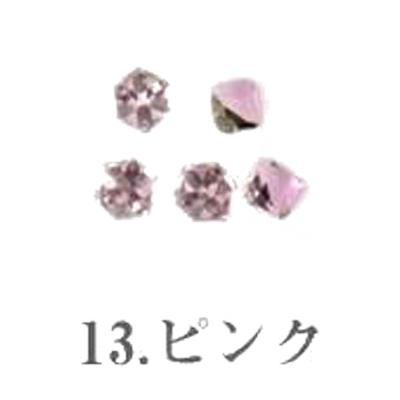 ネイルパーツ クリスタルキューブ ラインストーン 5個セット 4mm