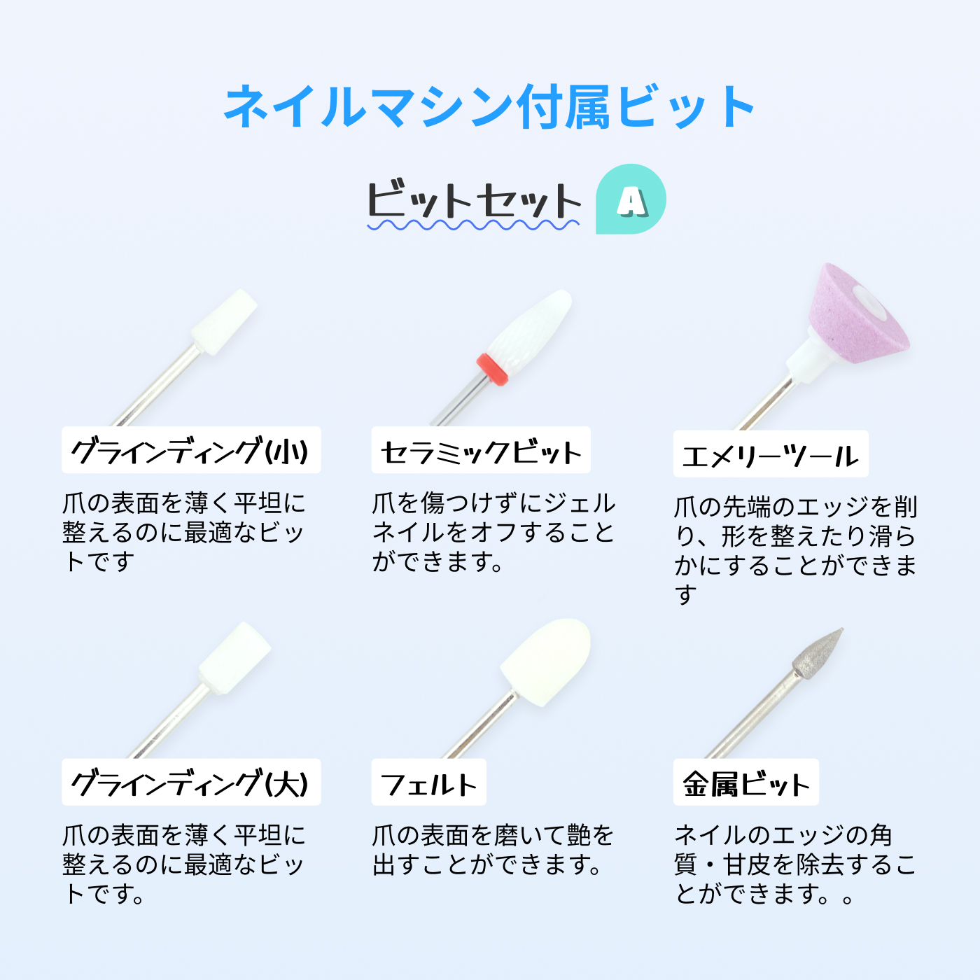 ネイルマシン セルフでジェルネイルオフするセット ネイルマシーン