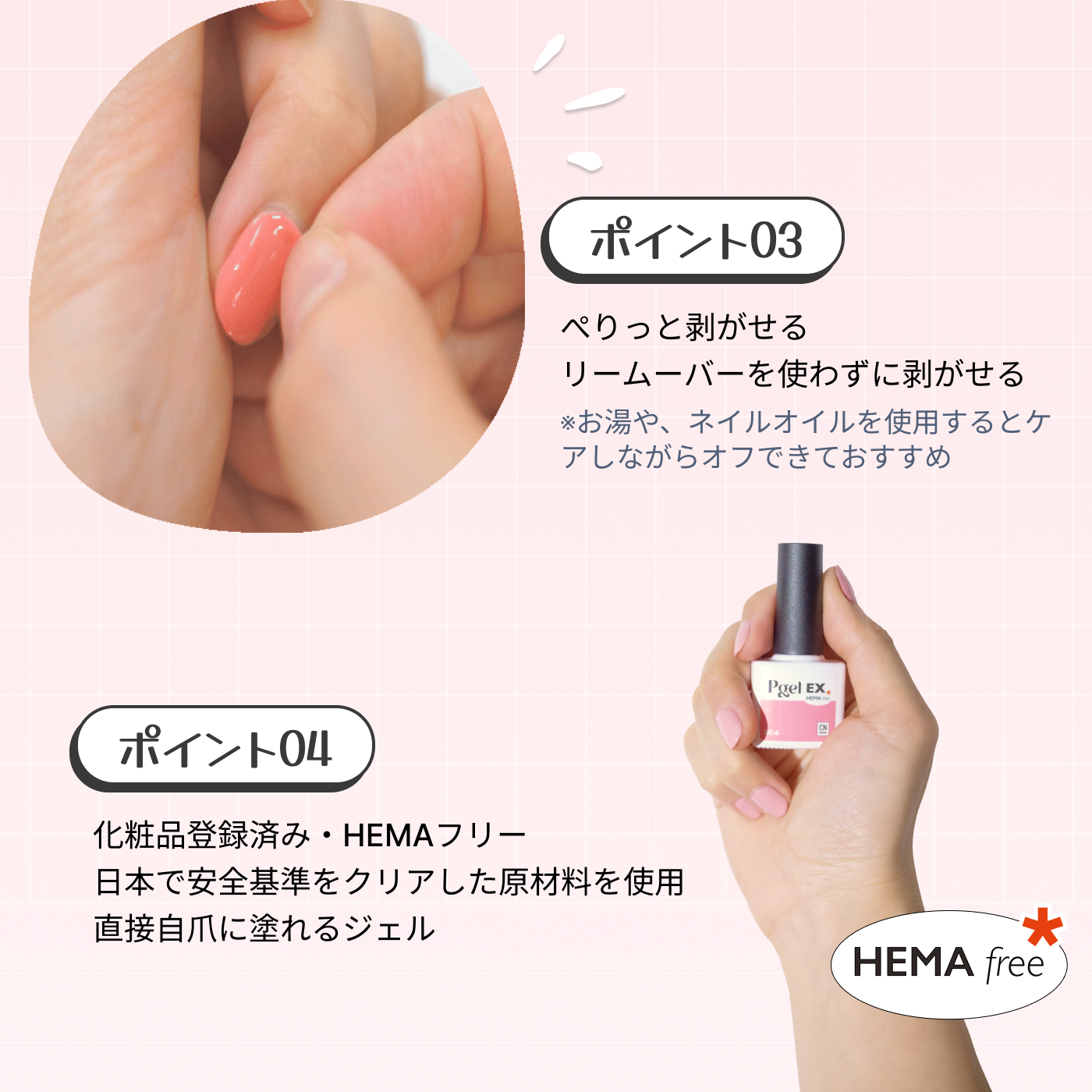 ピージェルEX ハンディミニLEDライトセット キット セルフネイルキット