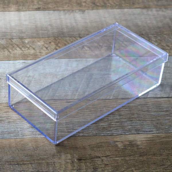 クリアケース フタ付き 幅21.7×奥行10.6×高さ5.6cm 小物入れ ふた付き