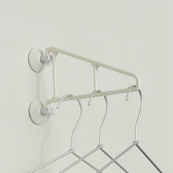 洗濯ハンガー ランドリーハンガー 吸盤 洗濯 ハンガー 省スペース （ 室内物干し 物干しハンガー バスルーム 浴室 ）