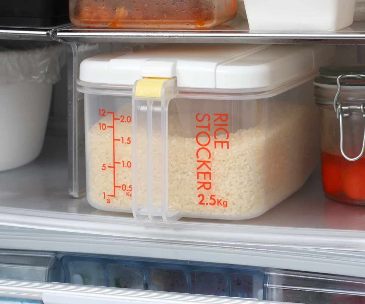 スケーター 米びつ 冷蔵庫用米びつ 横型 2.5kg 2個セット （ 計量