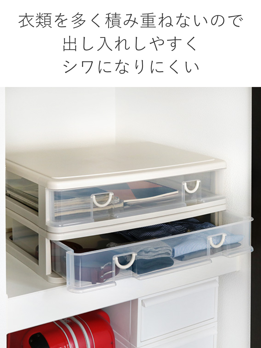 サンコープラスチック 収納ボックス 幅61×奥行40.3×高さ13.4cm