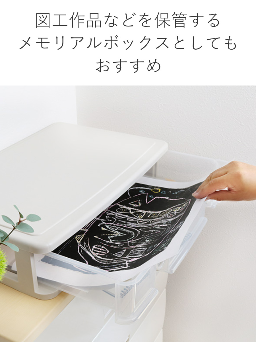 サンコープラスチック 収納ボックス 幅61×奥行40.3×高さ13.4cm