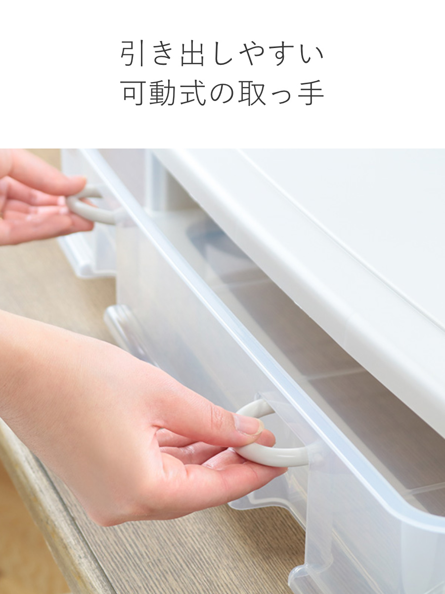 サンコープラスチック 収納ボックス 幅61×奥行40.3×高さ13.4cm