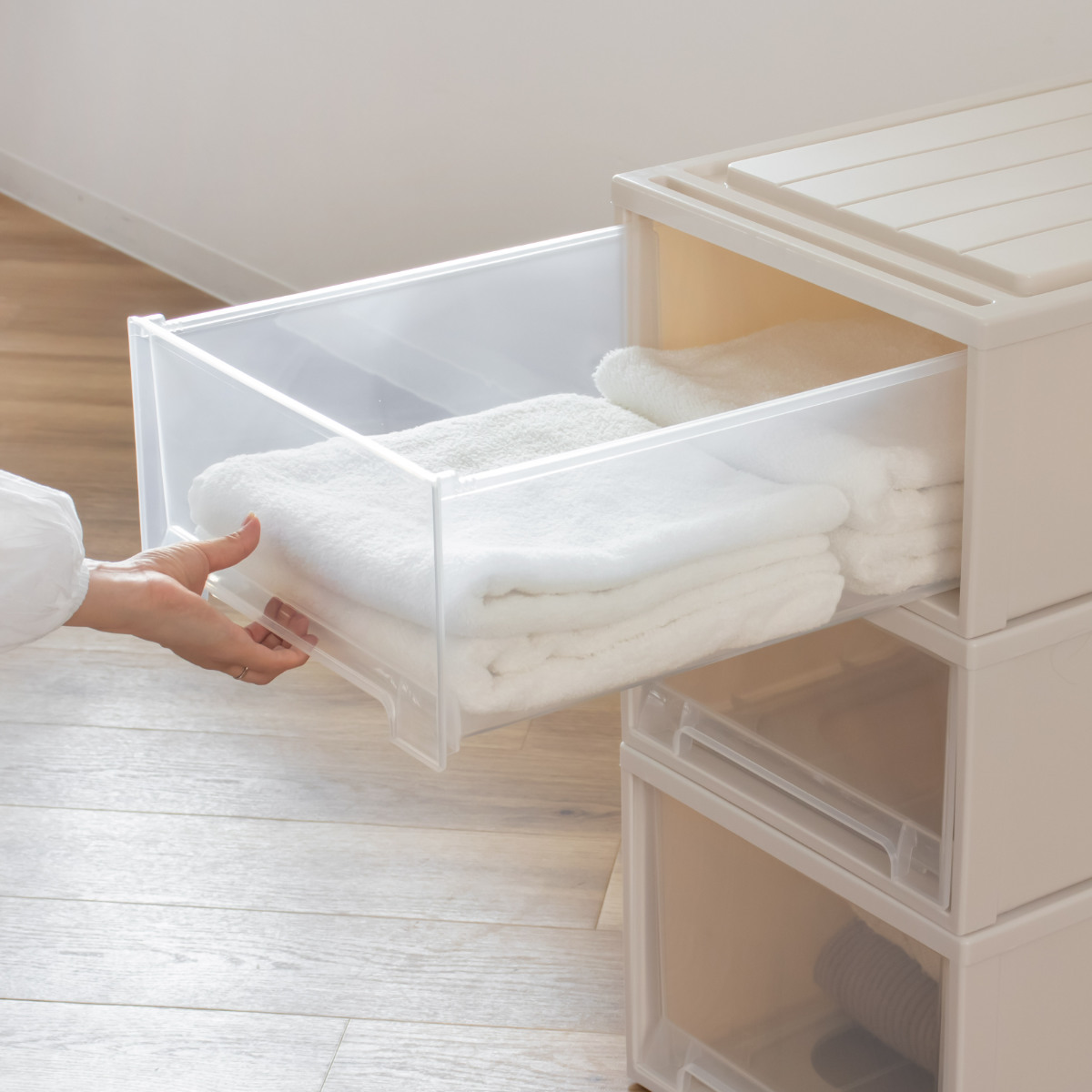 天馬 収納ケース 2個セット Fitsケースに積み重ねられる ビュート