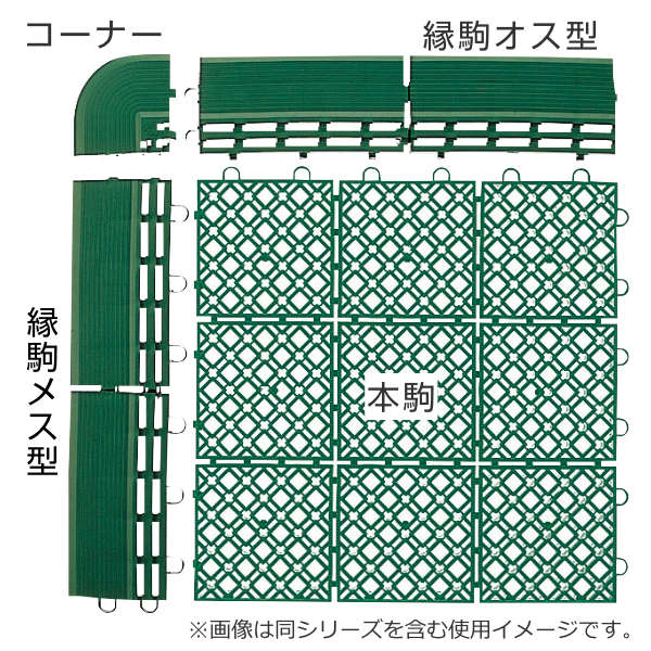 スノコ マット プラスチック 業務用 縁駒M ...の詳細画像4