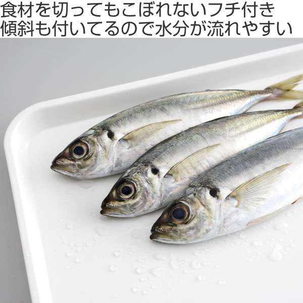 アスベル（ASVEL） まな板 フチ付き Lサイズ 37.2×28.2cm Ag+ 抗菌