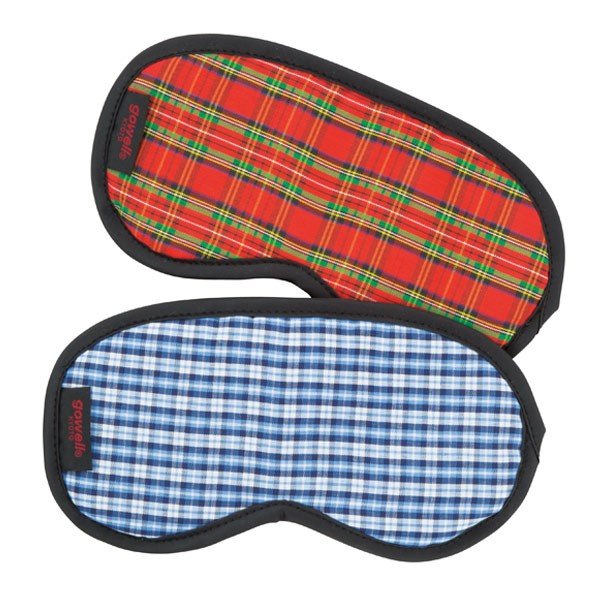 アイマスク トラベルグッズ 飛行機 新幹線 安眠 快眠 旅行 （ 旅行用 旅行グッズ トラベル チェック柄 海外旅行 国内旅行 シンプル ）