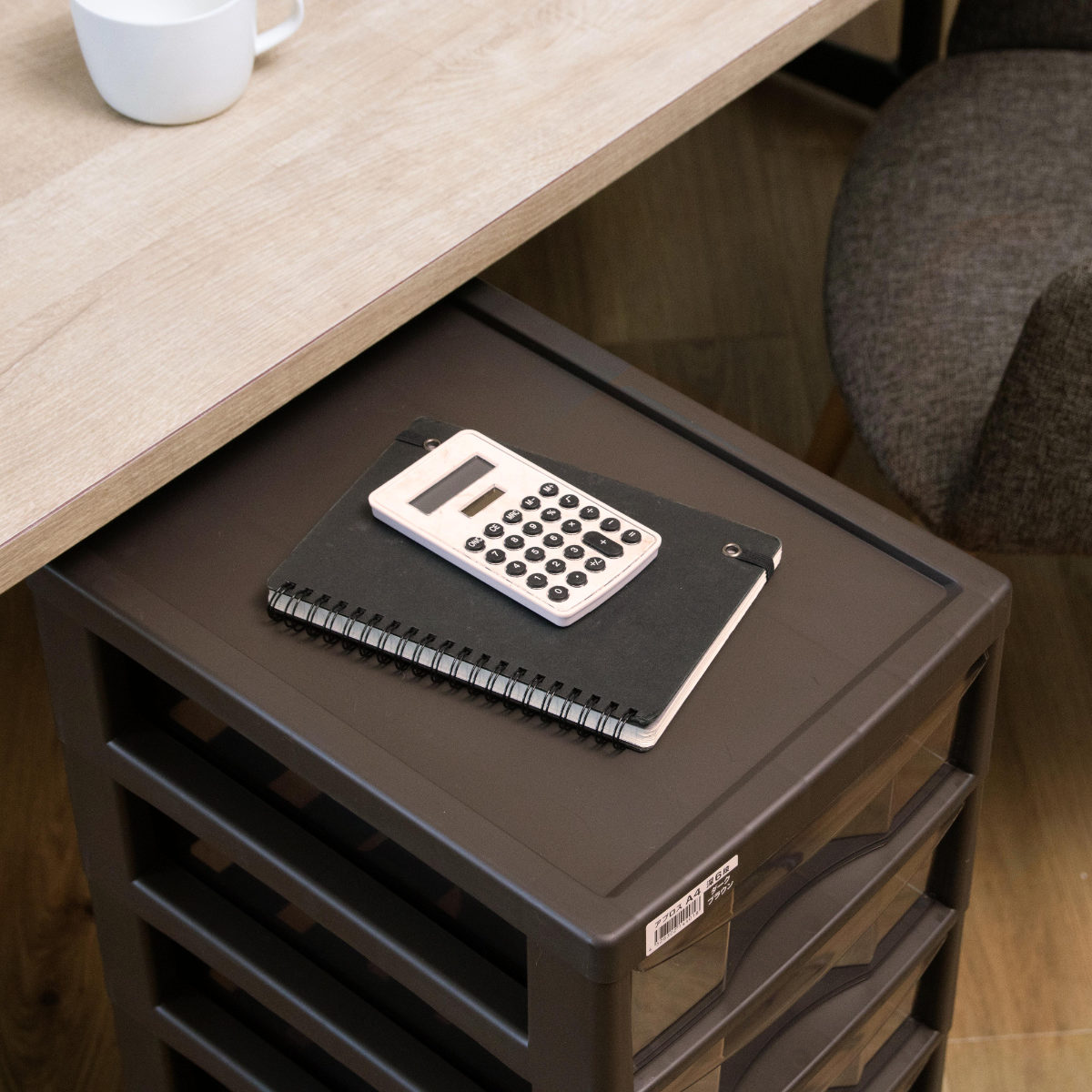 書類ケース フロアケース アプロス A4 深型6段 幅27×奥行34.5×高さ64.8cm 同色2個セット （ レターケース 引き出し 6段 書類 収納ケース ）の画像