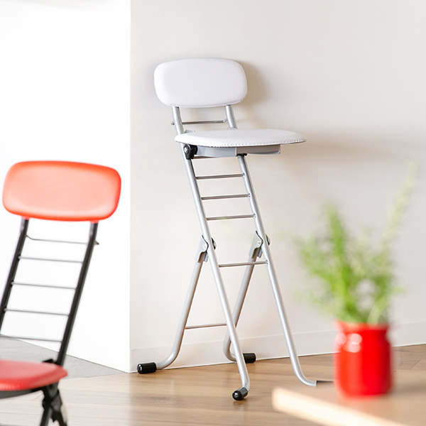 ルネセイコウ 折りたたみ椅子 同色2脚セット 高さ調節 6段階調節