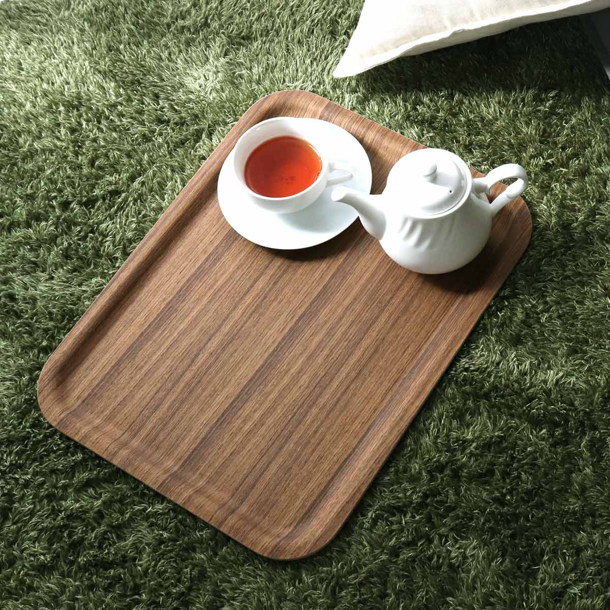 KINTO（キントー） ノンスリップトレイ 430x330mm チーク （ 43X33cm