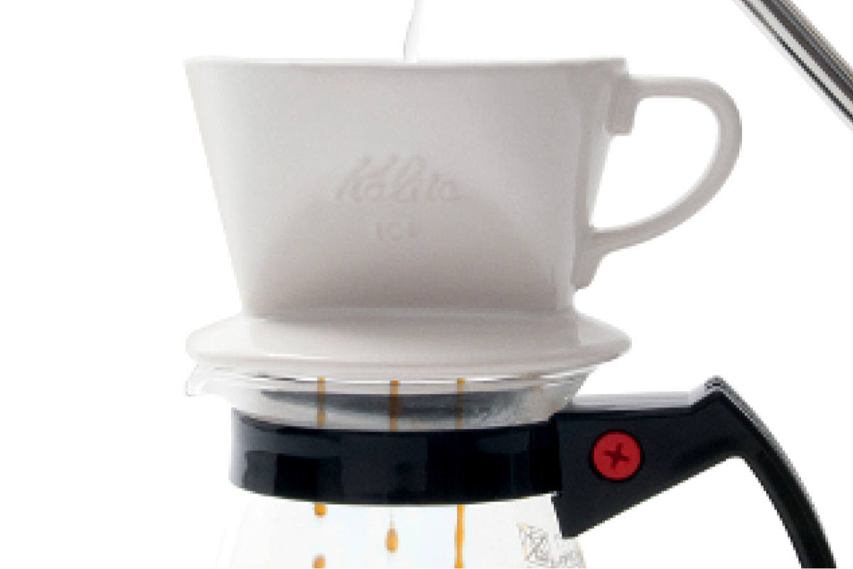 Kalita（カリタ） ドリッパー 102-ロト （ 2〜4人用 陶器 三つ穴構造
