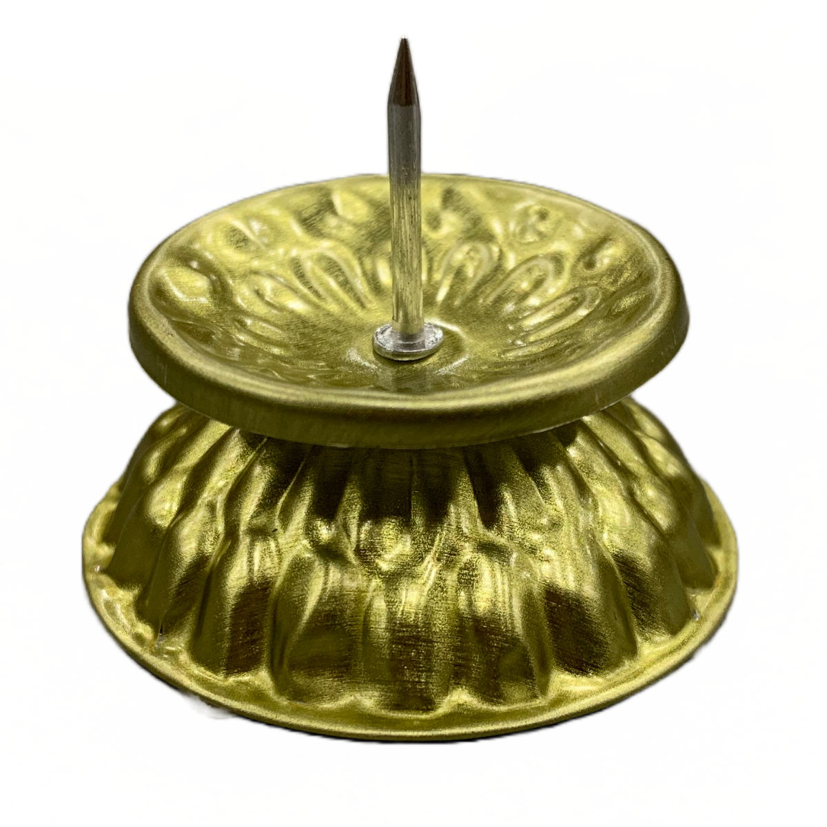 ローソク立て 菊ダルマ 金 （ 灯明 明かり 飾り ろうそくたて ろうそく