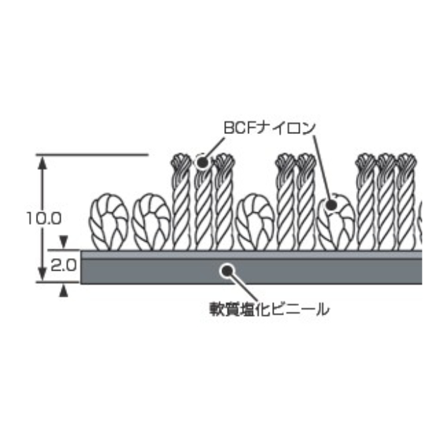 （法人限定） 玄関マット 屋内 業務用 180×285cm アーバンライン オフィス サイズオーダー （ 玄関 マット 屋内用 除塵マット 防炎適合品 ）の画像