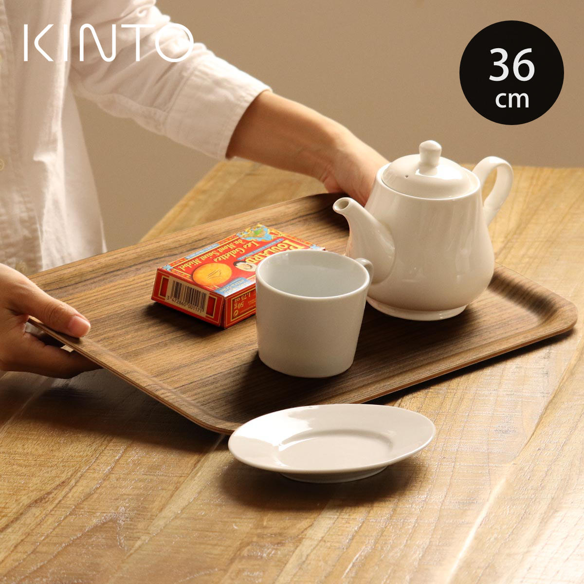 KINTO �L���g�[ �m���X���b�v�g���C 360x280mm �`�[�N �i 36X28cm ���N�^���O�� �ؐ� ���~ �g���[ �g���C ����ɂ��� ���ׂ�~�߉��H �m���X���b�v �j