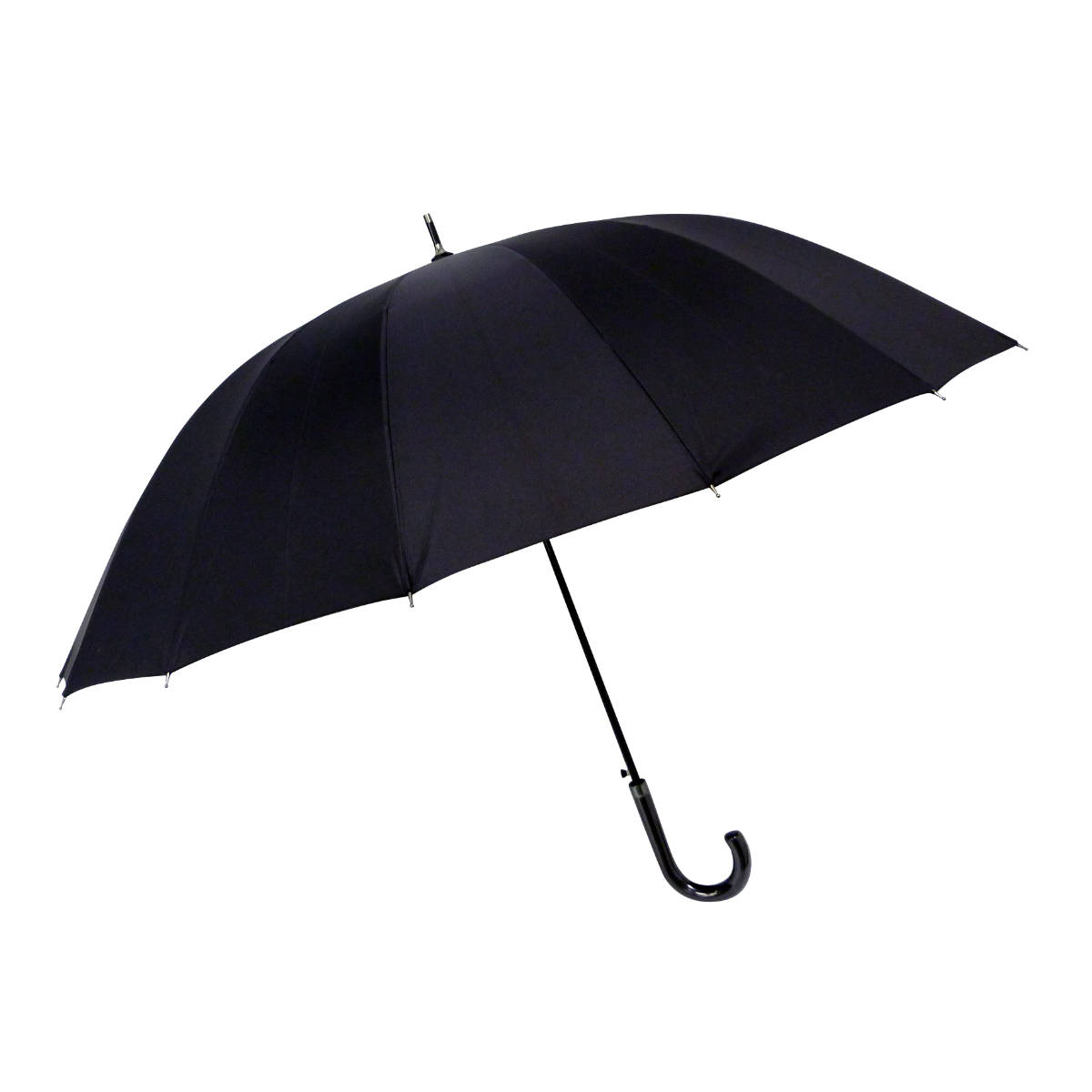 紳士傘 65cm 16骨 ジャンプ 無地 （ 雨傘 長傘 アンブレラ シンプル