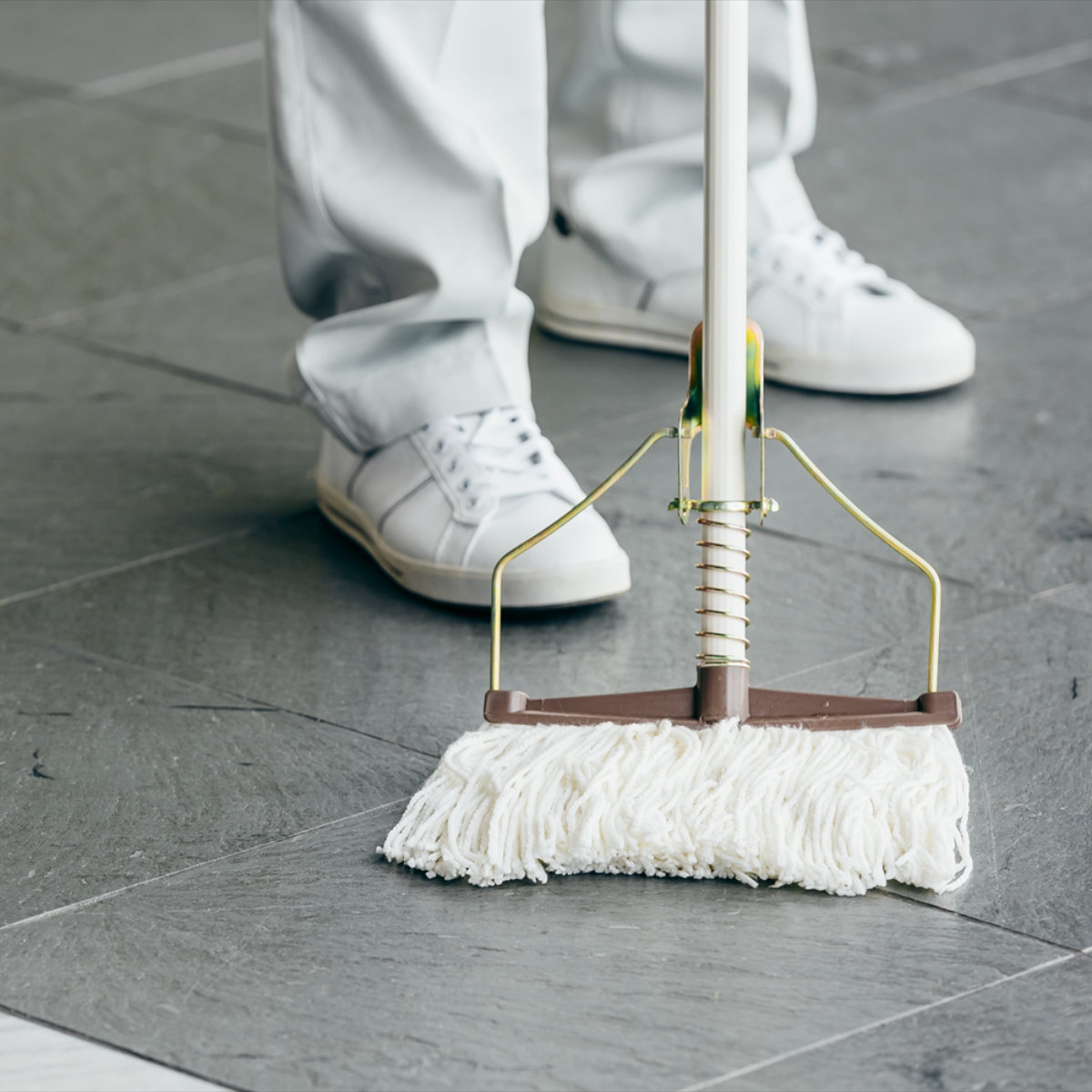 山崎産業 モップ 長さ147cm DailyClean ネオカラーモップ 10本セット