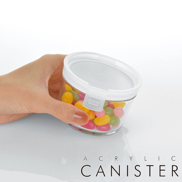 Tupperware ソフトシルク 円筒形 プラスチック保存容器　11リットル 保存容器 アクリルキャニスター 円筒型 900ml （ プラスチック製