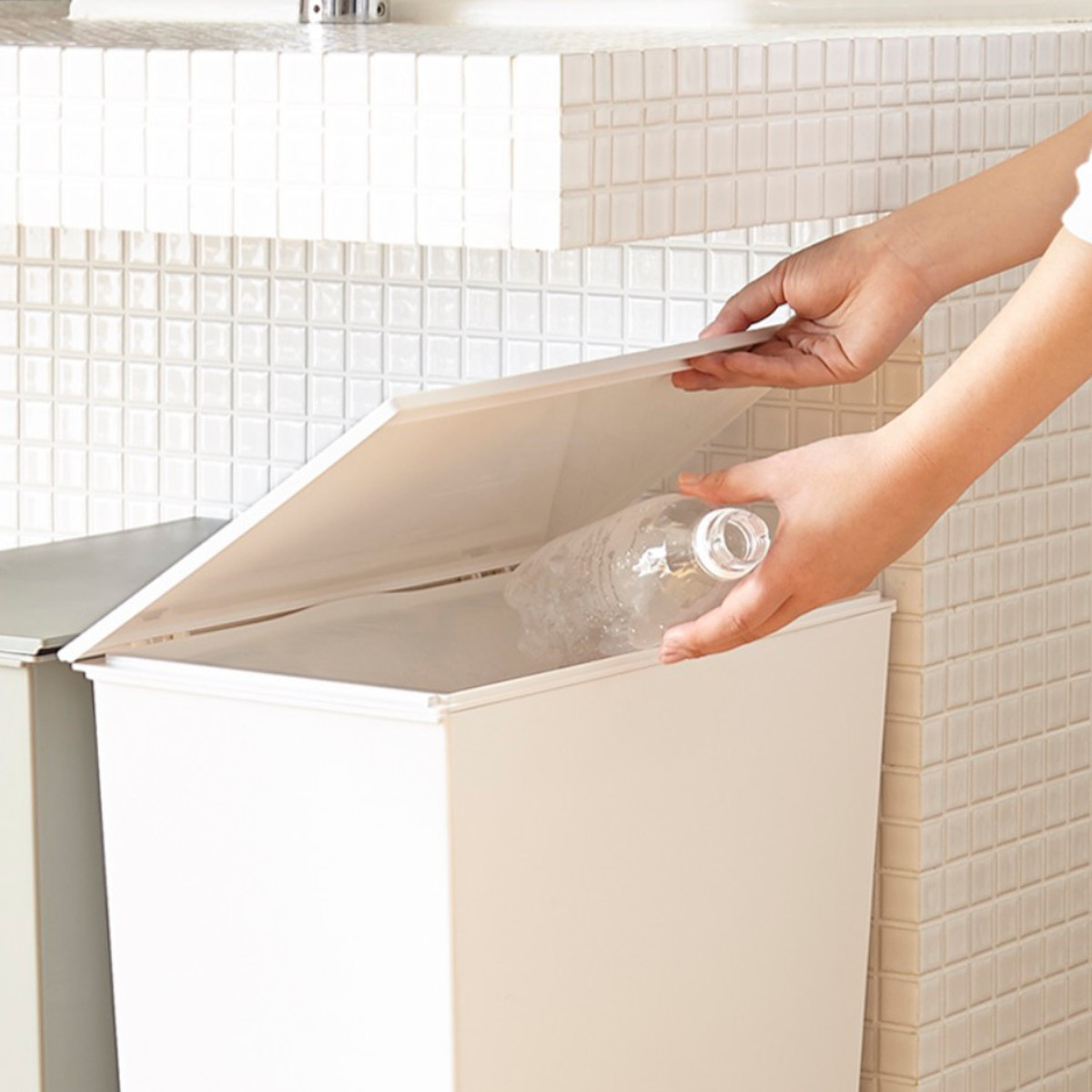 ゴミ箱 kcud 36L 横型ワイド 分別 ふた付き （ 45L袋対応可 45リットル対応 36l 36リットル クード ダストボックス スリム キッチン ） | kcud | 21