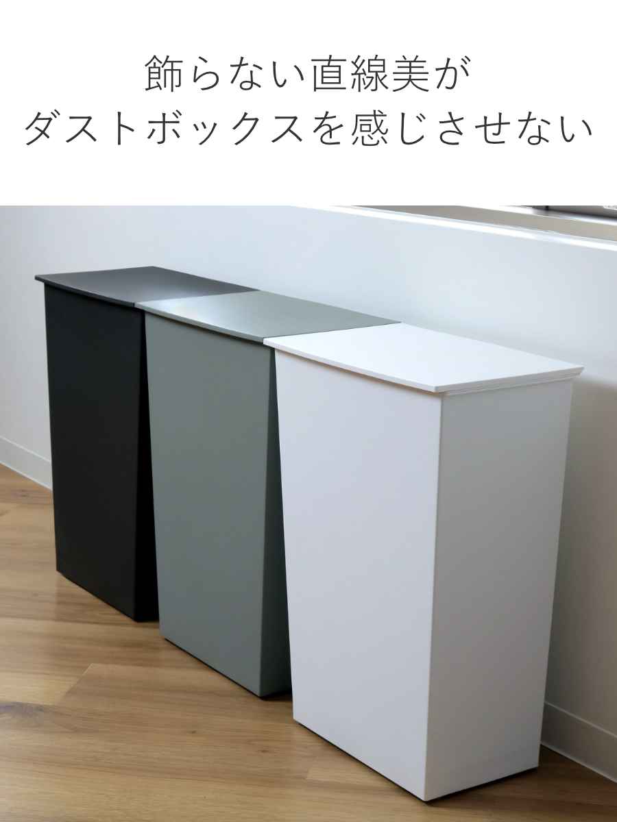 ゴミ箱 kcud 36L 横型ワイド 分別 ふた付き （ 45L袋対応可 45リットル対応 36l 36リットル クード ダストボックス スリム キッチン ） | kcud | 09