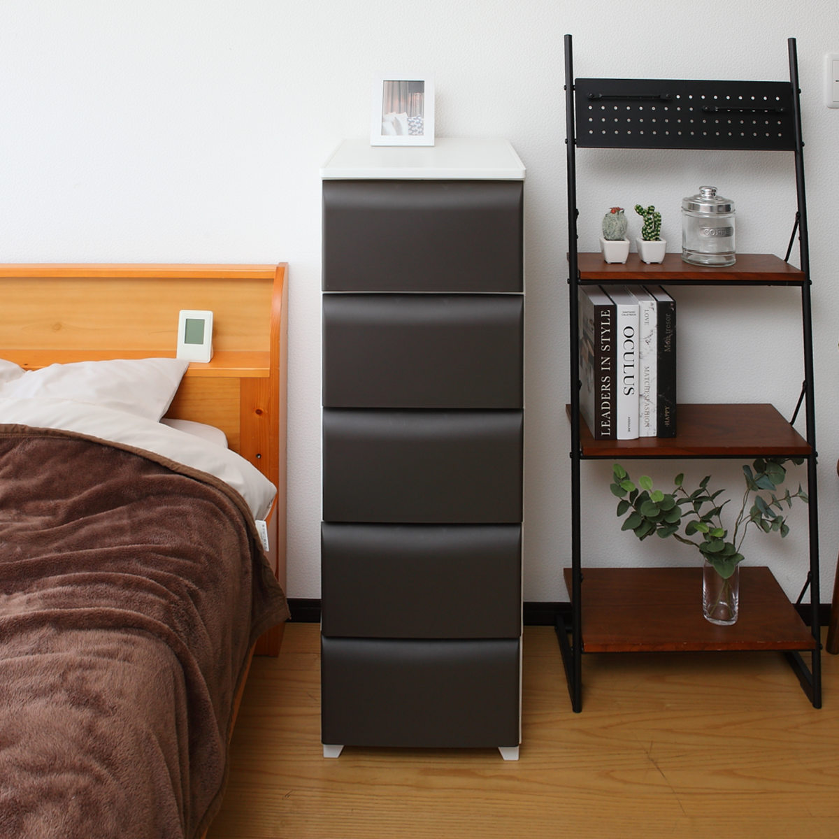 平和工業 チェスト 5段 幅34cm ノーデュス スリム プラスチック