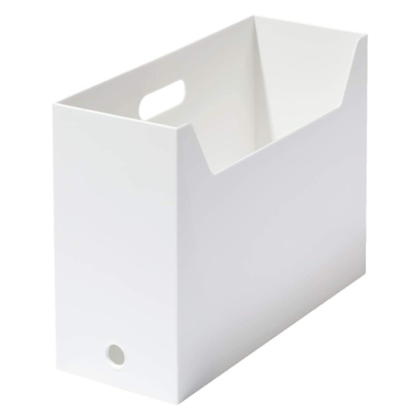 ファイルケース A4 スクエア ワイド 横型 ボックス型 同色4個セット MX-28 （ ファイルボックス ファイルスタンド 書類収納 収納 プラスチック 小物収納 ）｜colorfulbox｜03