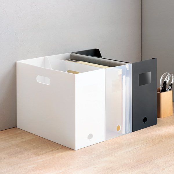 吉川国工業所 ファイルケース A4 スクエア ワイド 横型 ボックス型