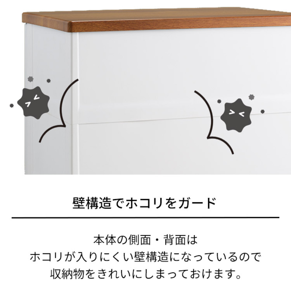 Fits チェスト フィッツプラス メッシュ 4段 幅65×奥行41×高さ85cm