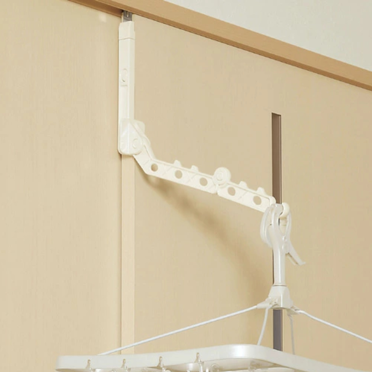 室内干し レールｄｅ部屋干しロング ハンガーフック 洗濯ハンガー （ サッシ用ハンガー ドア干し ハンガー干し 部屋干し フック ）