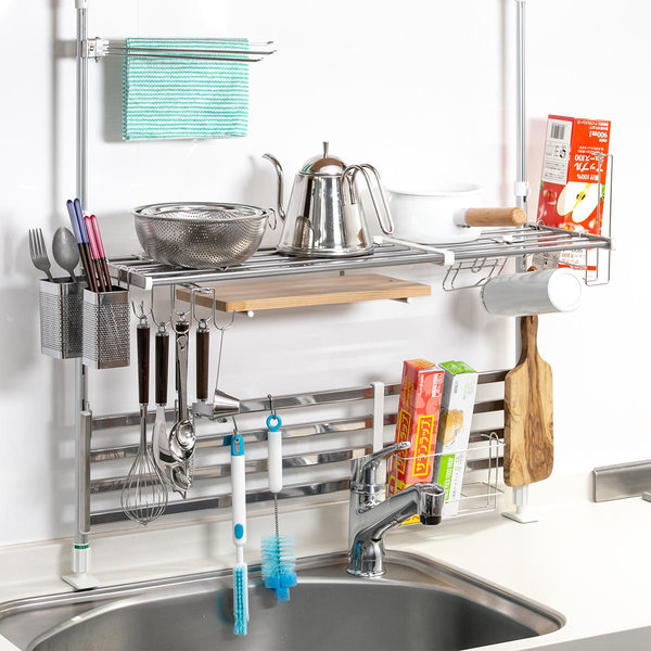 水切り棚用 ふきん掛け ステンレス製 （ 布巾掛け フキン掛け ふきん