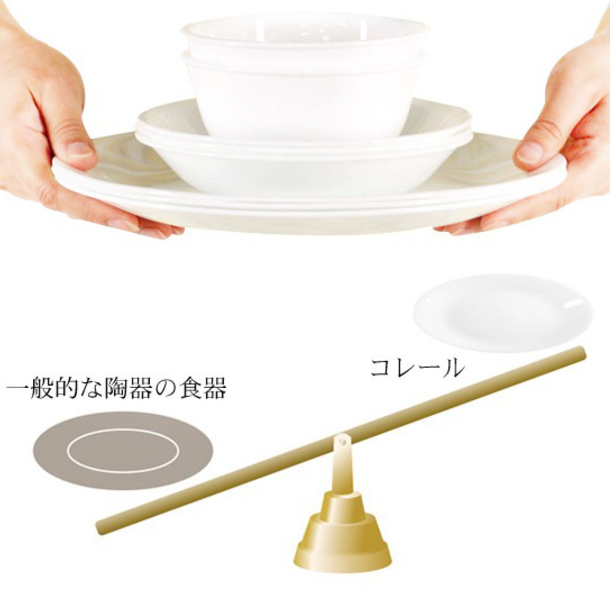 パール金属 ランチプレート 26cm CORELLE コレール ウインターフロスト