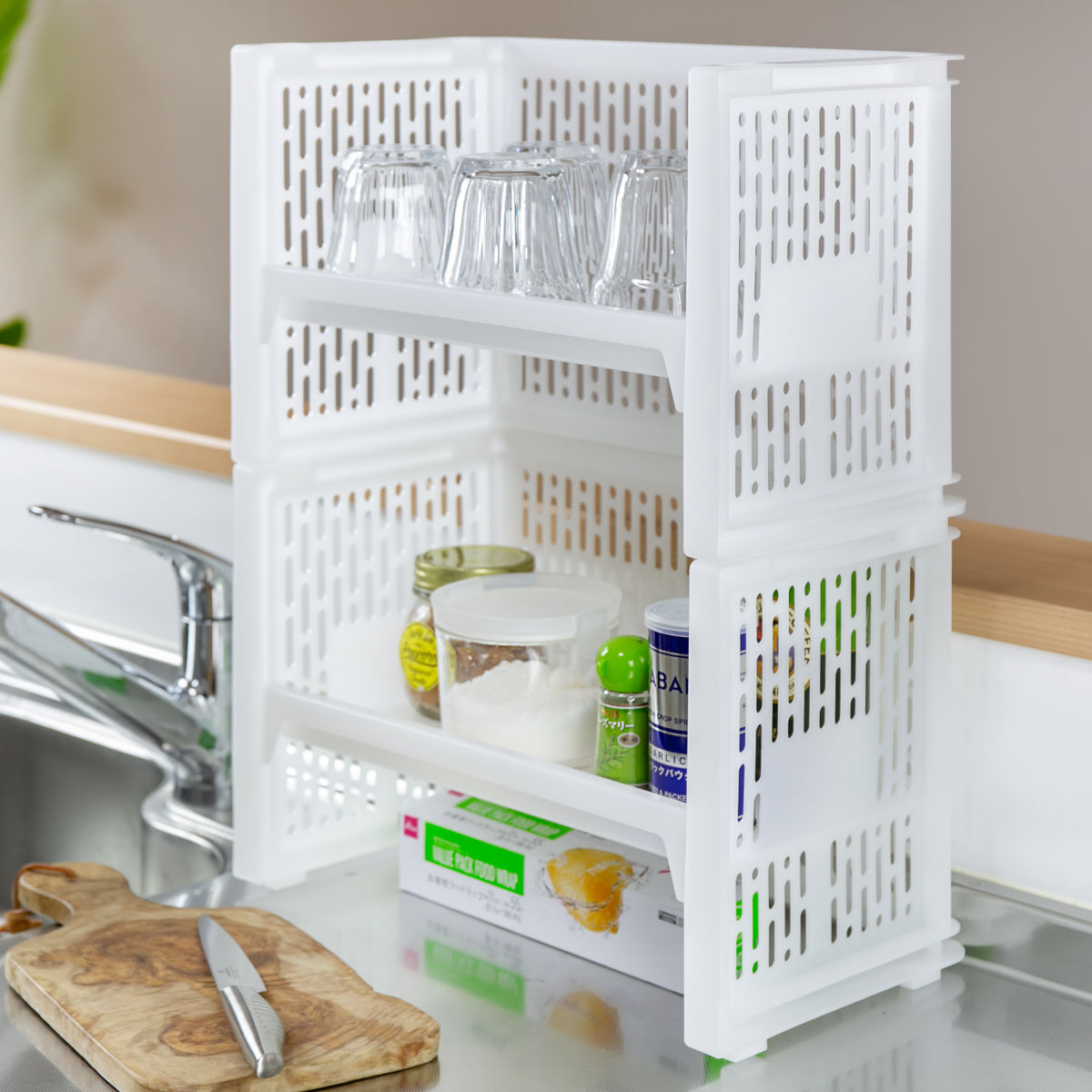 サンコープラスチック ラック S 幅36.3×奥行20.8×高さ24.8cm e-ラック