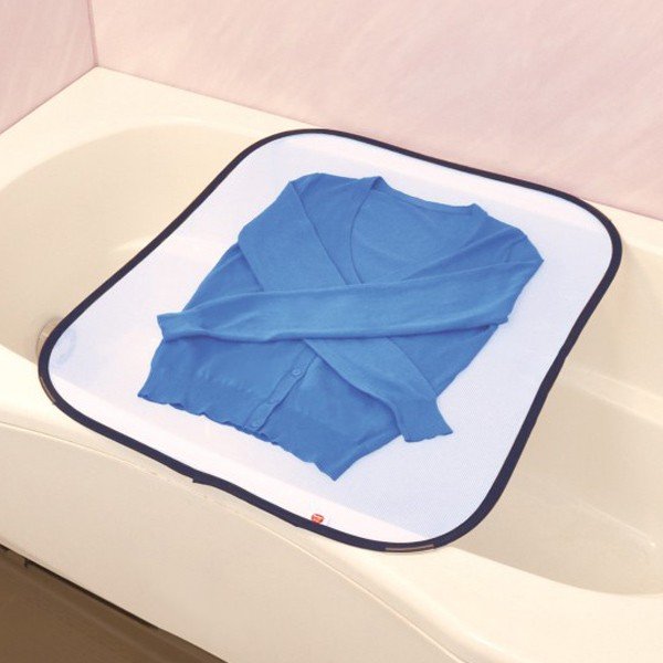 折りたたみ式 平干しネット 平干し ネット お風呂で平干しネット （ 物干しネット 洗濯用品 洗濯グッズ 洗濯ネット ）