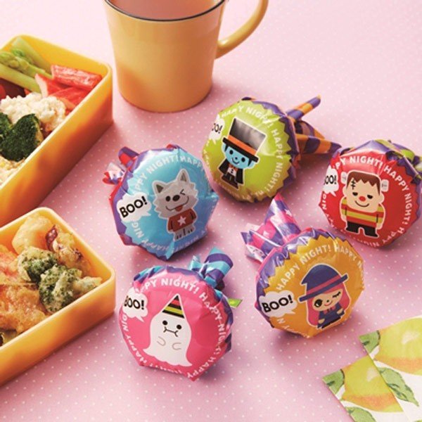おにぎりラップ おばけ 15枚入り （ お弁当グッズ キャラ弁 子供
